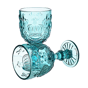 Бокал для Вина Яркий Бирюзовый Королевский 300 ml  (от 6 штук)