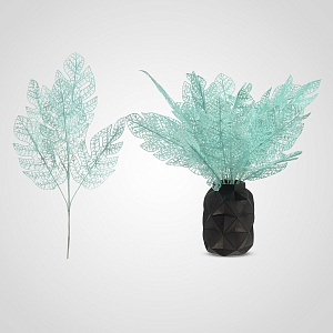 Новогодняя Мятная Декор Ветка в Глиттере 30 см. (от 5 штук)