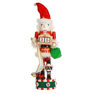 Щелкунчик-Дед Мороз с Подарками 38 см. (Дерево)
