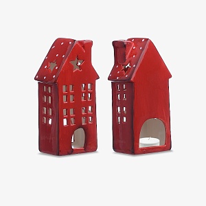 Новогодний Подсвечник-Домик Средний