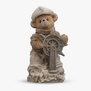 Мишка за Штурвалом (Полистоун) 30x15x15