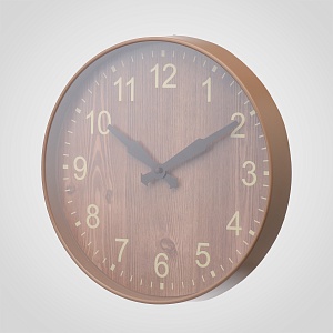 Часы Настенные "Темное Дерево" 30 см.