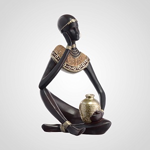 Интерьерная статуэтка "Африканка" из полистоуна 