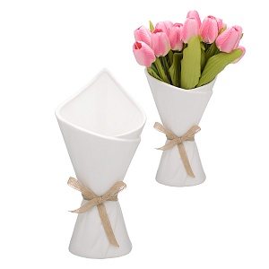 Ваза Белая "Керамическая Упаковка" Большая