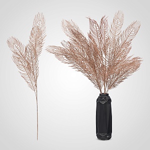 Золотистая Декор Ветка в Глиттере 95 см. (от 5 штук)