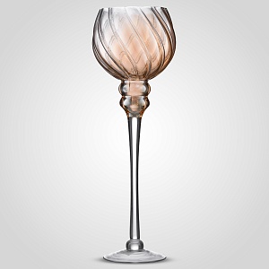 Подсвечник-Бокал "Розовое Шампанское" L (40 см.)