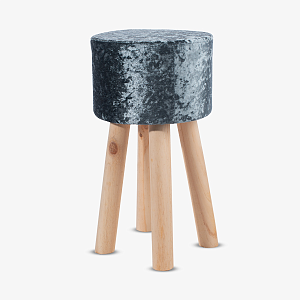 Пуфик Высокий "Бархат" Синий