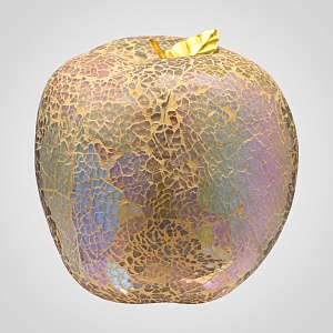 Кремово-Золотистое Яблоко Кракелюр Декор XXL