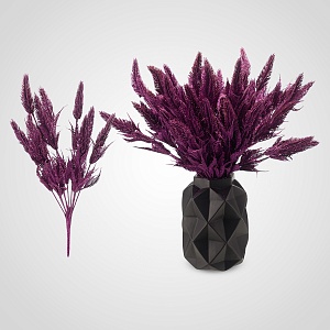 Новогодняя Сиреневая Декор Ветка в Глиттере 42 см. (от 5 штук)