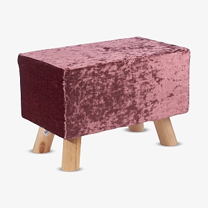 Пуфик Прямоугольный "Бархат" Сиреневый