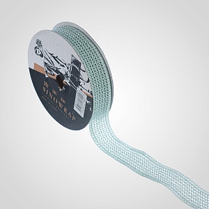 Лента Сетчатая для Упаковки Цветов и Подарков Зеленая