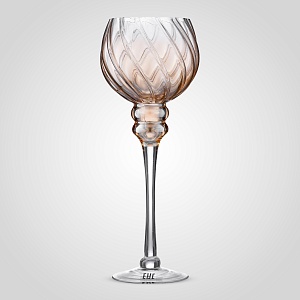 Подсвечник-Бокал "Розовое Шампанское" M (35 см.)