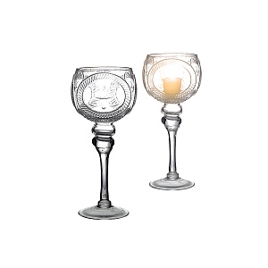 Подсвечник прозрачный Сияние M