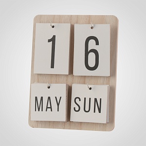 Интерьерный Календарь Светлый (Дерево)