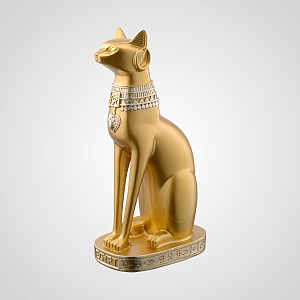 Статуэтка египетской кошки Home&Decor золотистая