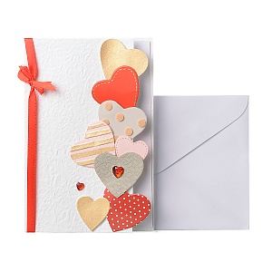 Открытка ручной работы С Любовью! (от 5ти штук)