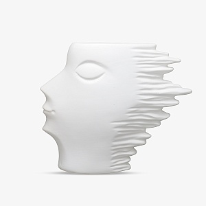 Ваза "Лик Девушки" Керамика Большая