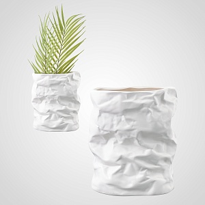 Креативная ваза JARDIN белая 17.5*8.8*20.5