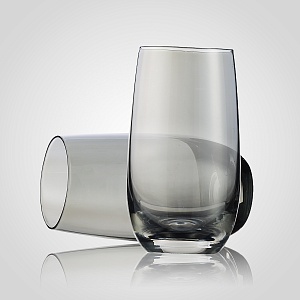 Стакан Стеклянный для Воды и Сока Серо-Голубой (от 6 штук)