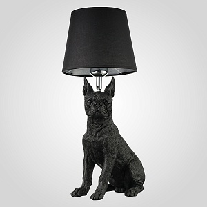 Светильник настольный Dogs черного цвета