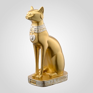 Статуэтка египетской кошки Home&Decor золотистая 16*10*31