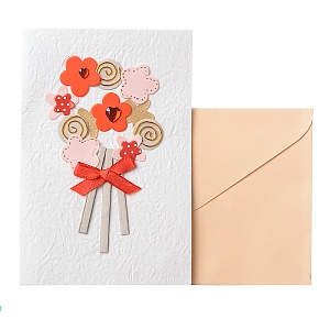 Открытка ручной работы С Любовью! (от 5ти штук)