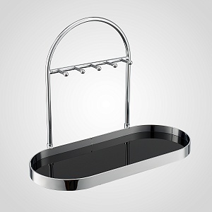 Подставка органайзер для ключей и аксессуаров черная