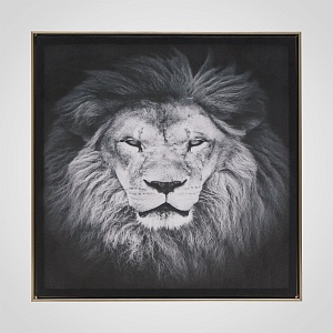 Интерьерное Панно на Холсте "King of Jungle" 60x60 см.