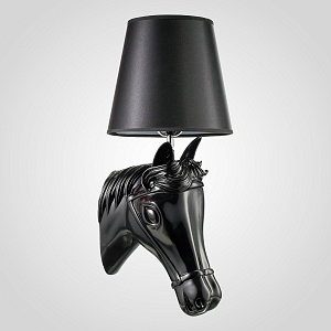 Современная настенная лампа лошадь настенное бра настенная лампа черного цвета