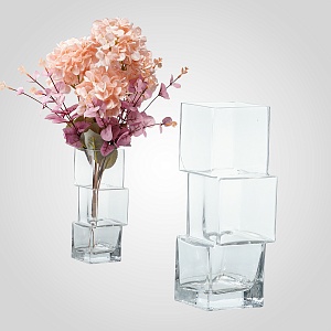Ваза Геометрическая CLEAR GLASS 